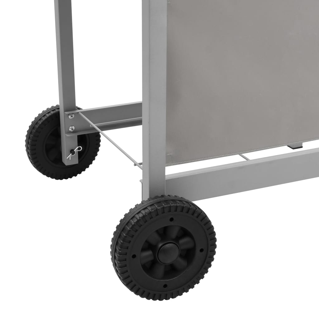 vidaXL Gasbarbecue met 4 branders zilverkleurig - Aashly