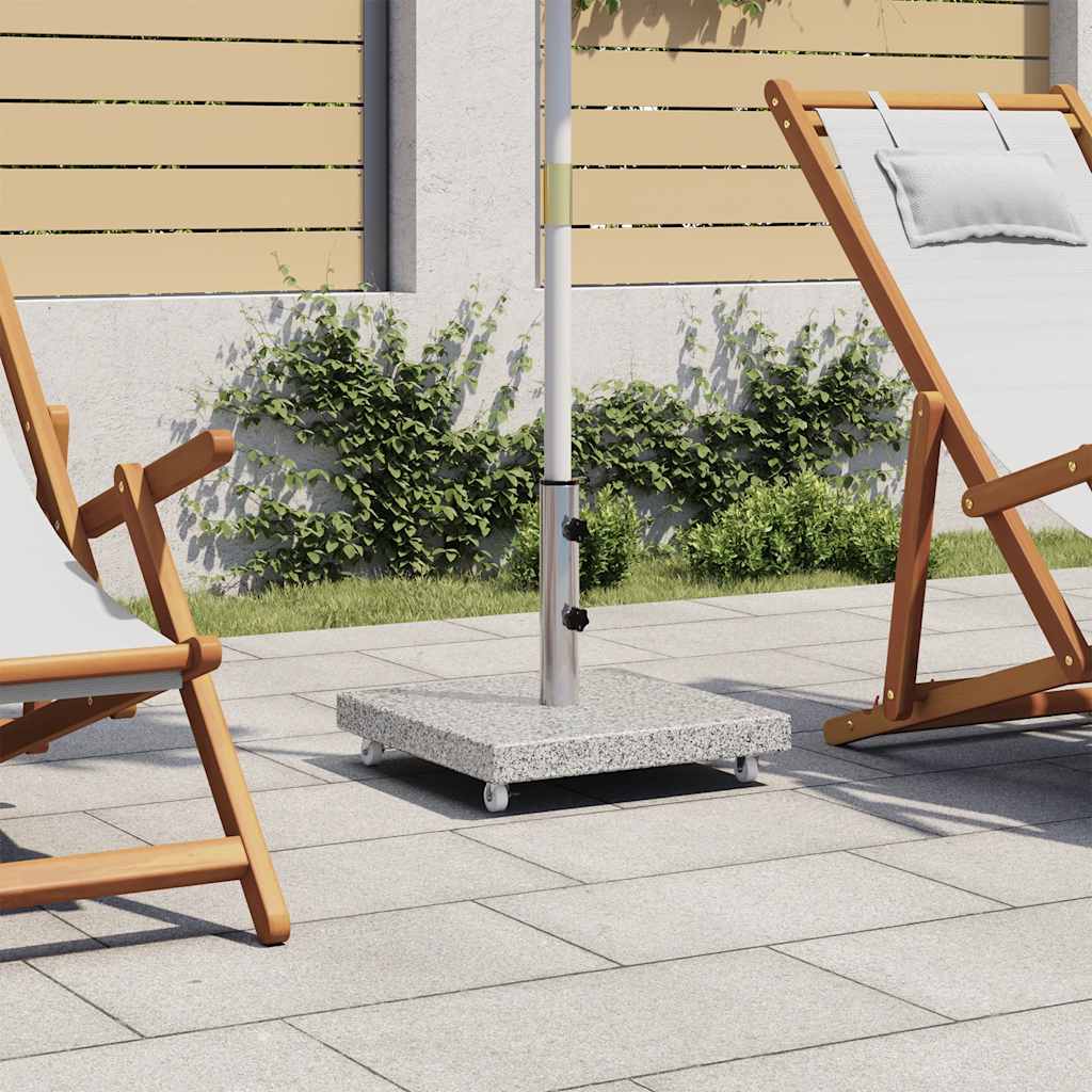 vidaXL Parasolvoet vierkant 30 kg graniet zwart