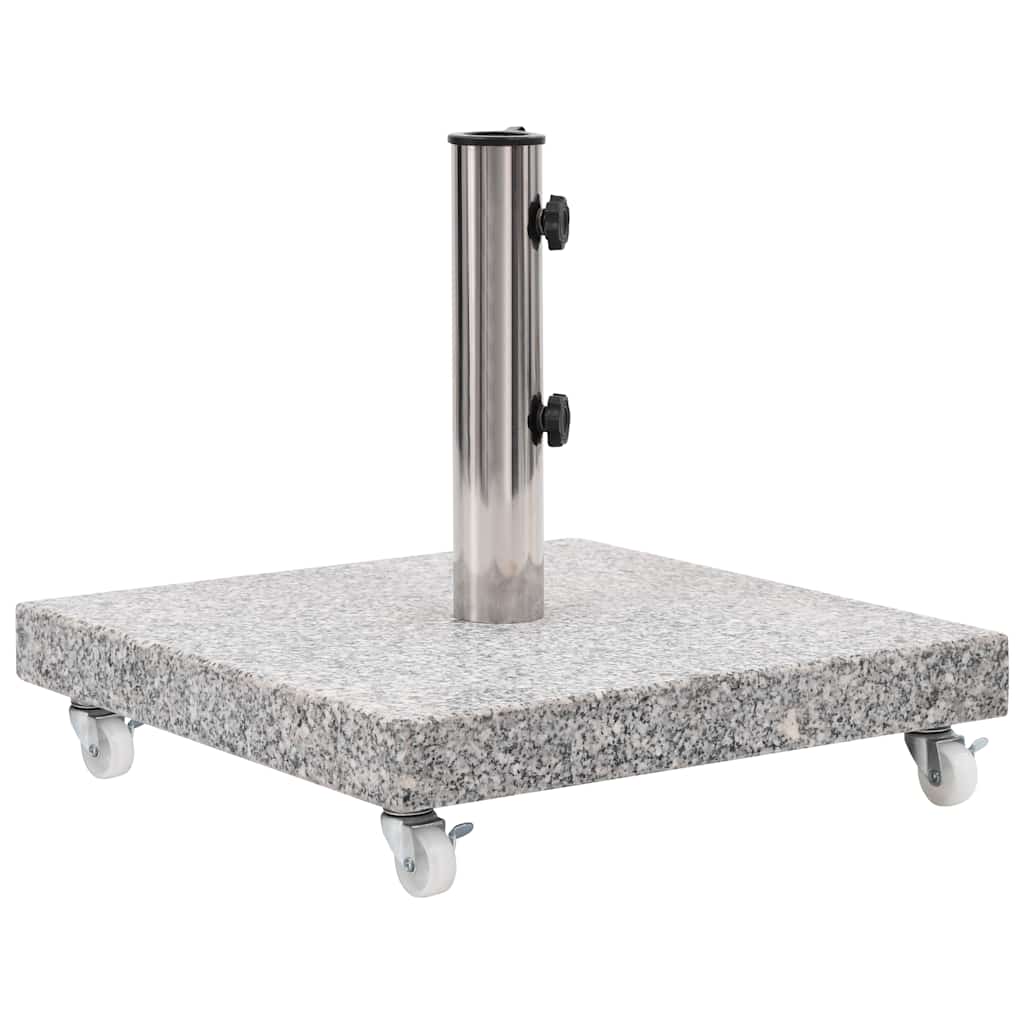 vidaXL Parasolvoet vierkant 30 kg graniet zwart