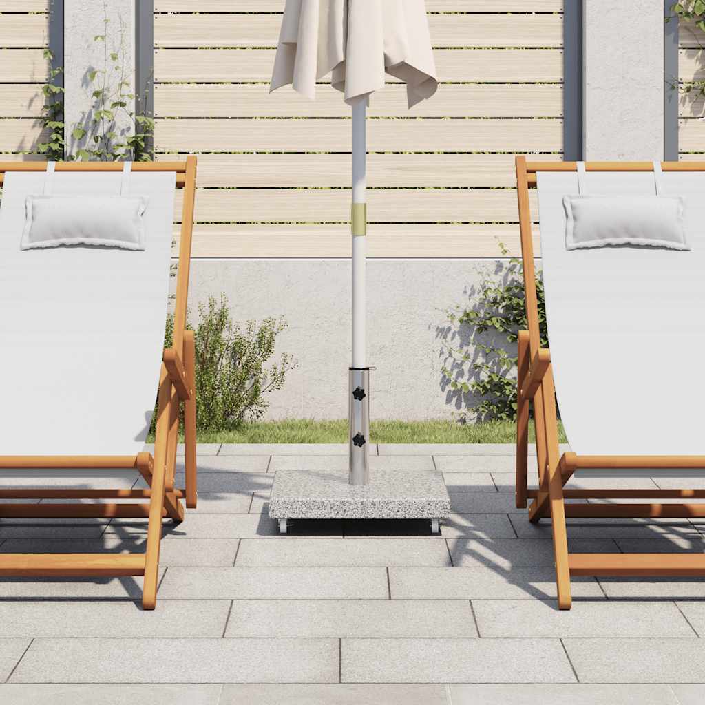 vidaXL Parasolvoet vierkant 30 kg graniet zwart