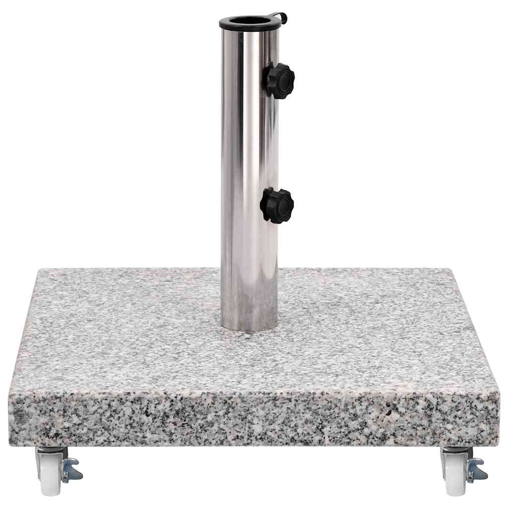 vidaXL Parasolvoet vierkant 30 kg graniet zwart
