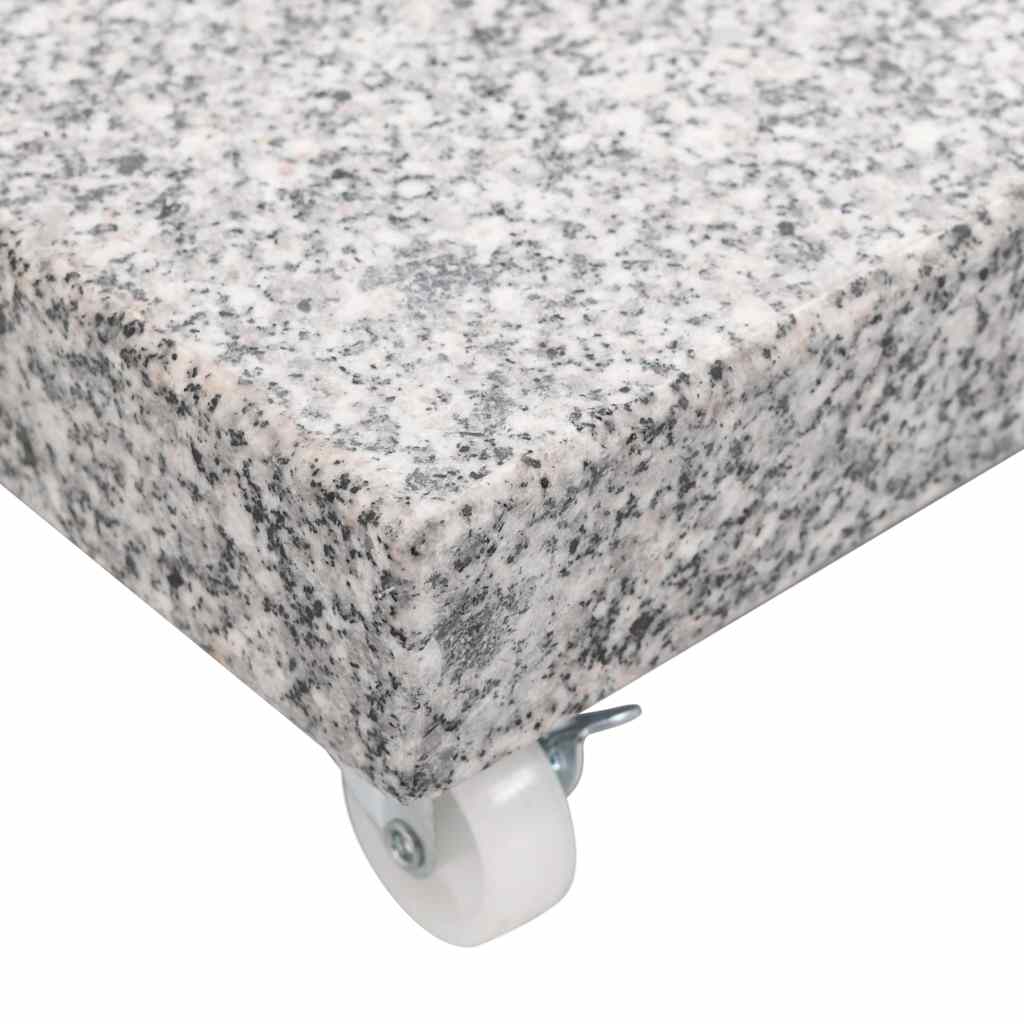 vidaXL Parasolvoet vierkant 30 kg graniet zwart