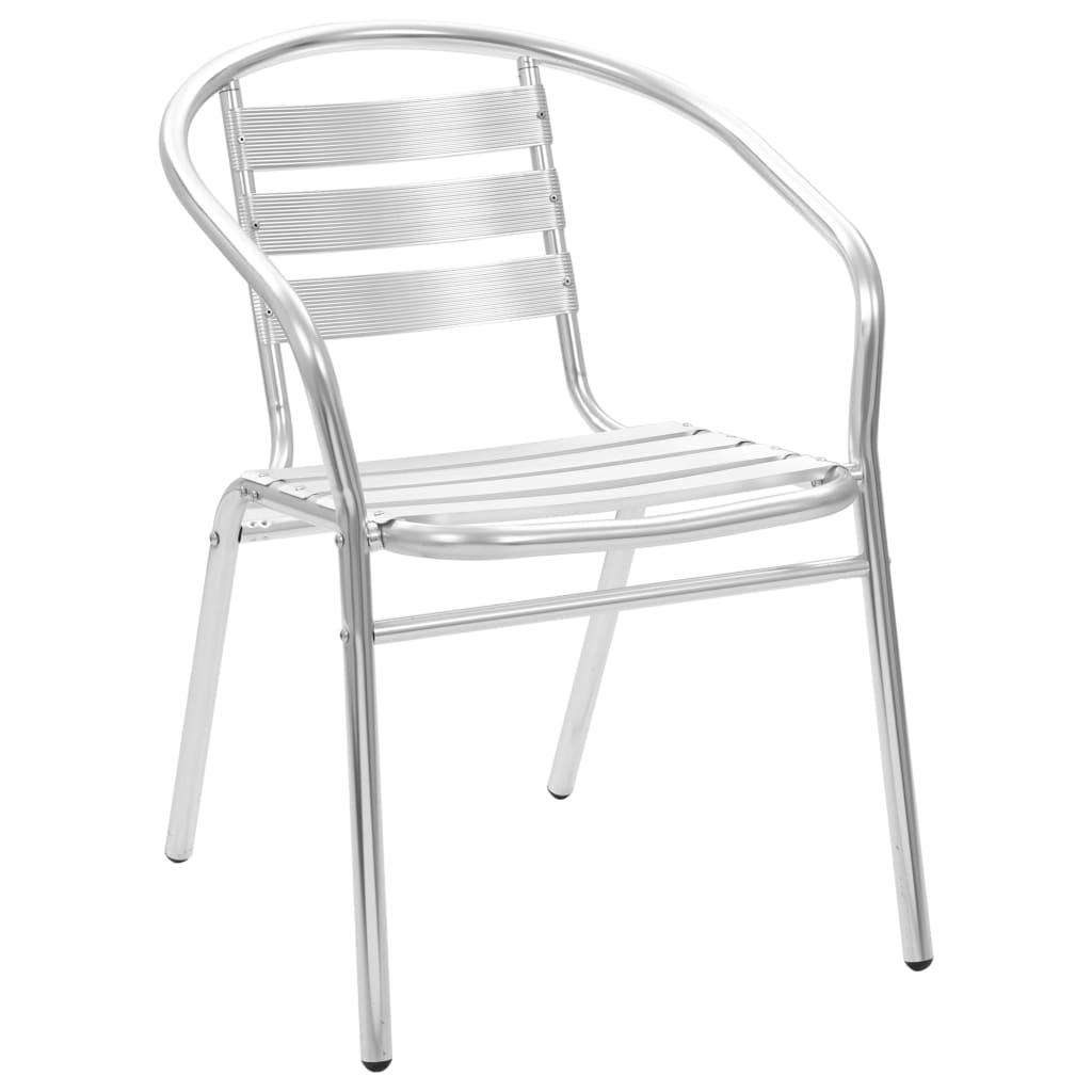 vidaXL Tuinstoelen stapelbaar 4 st aluminium