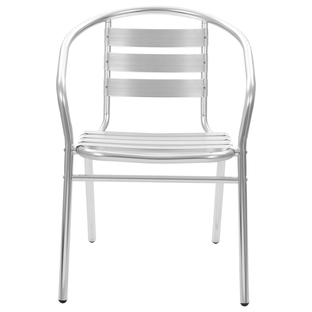 vidaXL Tuinstoelen stapelbaar 4 st aluminium