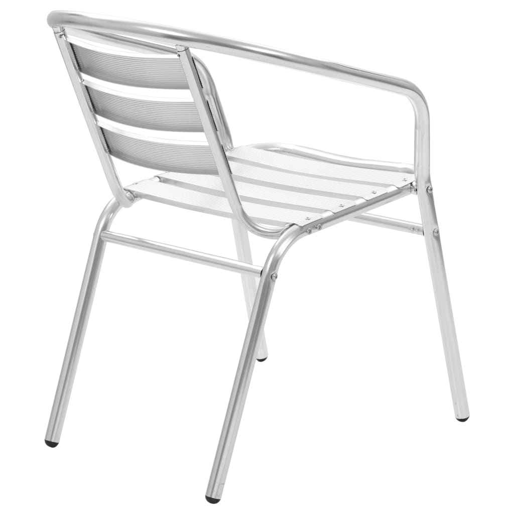 vidaXL Tuinstoelen stapelbaar 4 st aluminium