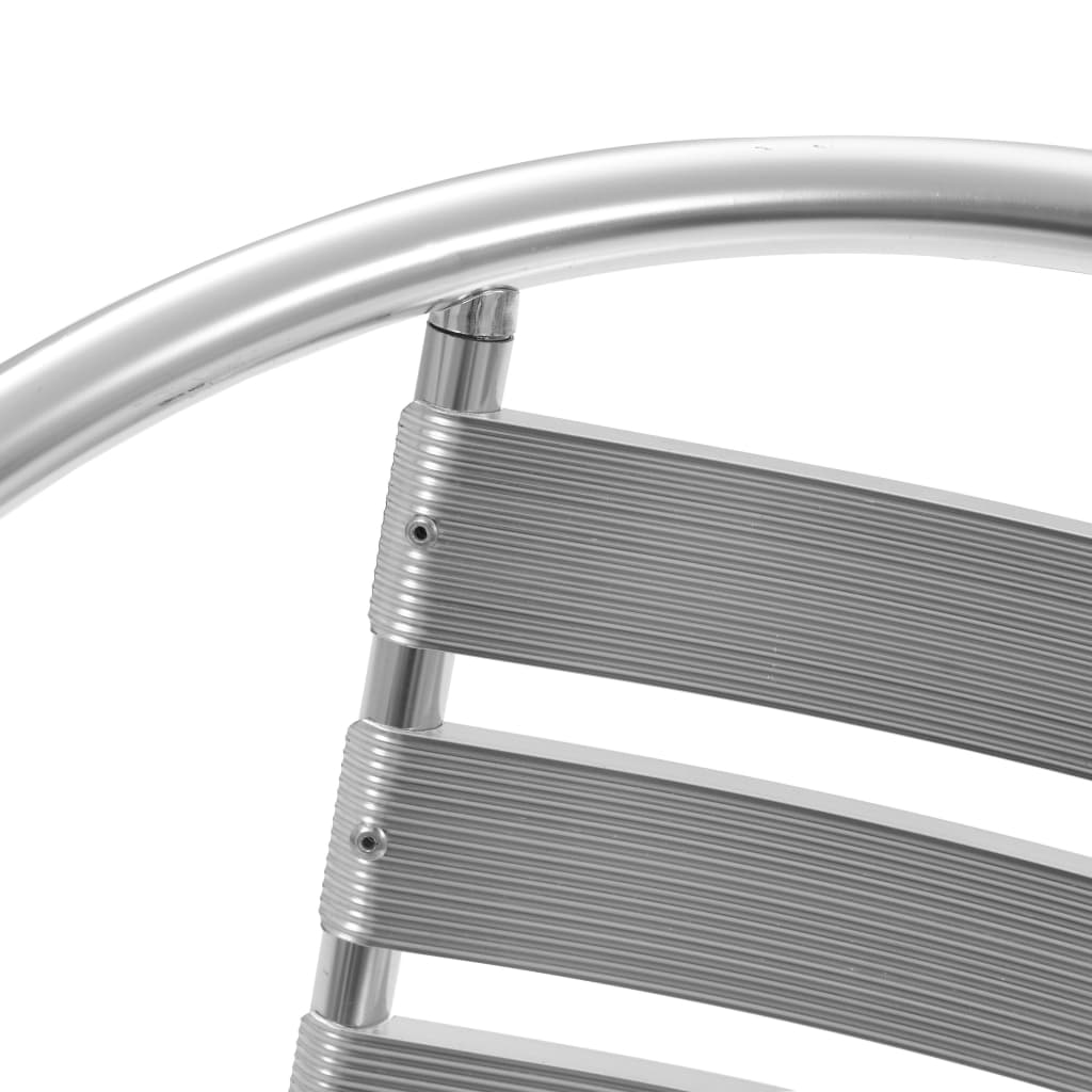 vidaXL Tuinstoelen stapelbaar 4 st aluminium
