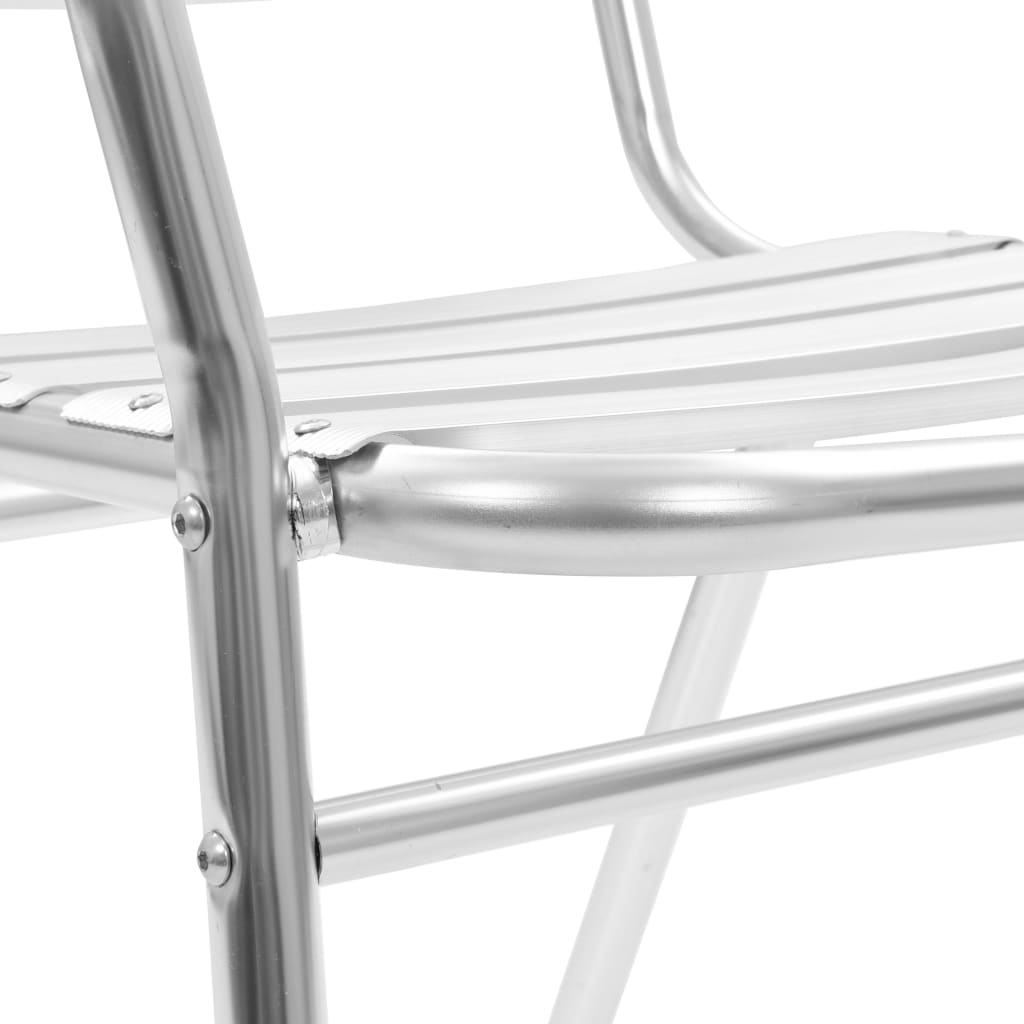vidaXL Tuinstoelen stapelbaar 4 st aluminium