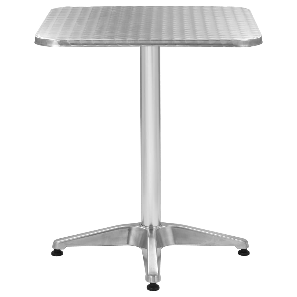 vidaXL Tuintafel 60x70 cm aluminium zilverkleurig