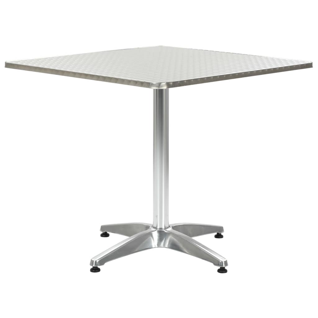 vidaXL Tuintafel 60x70 cm aluminium zilverkleurig