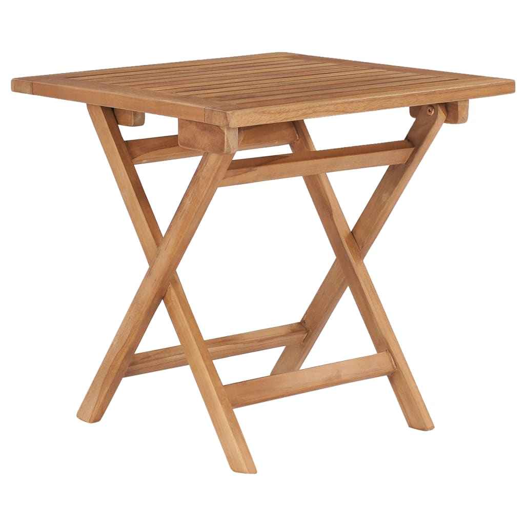 vidaXL Tuintafel inklapbaar 45 cm massief teakhout
