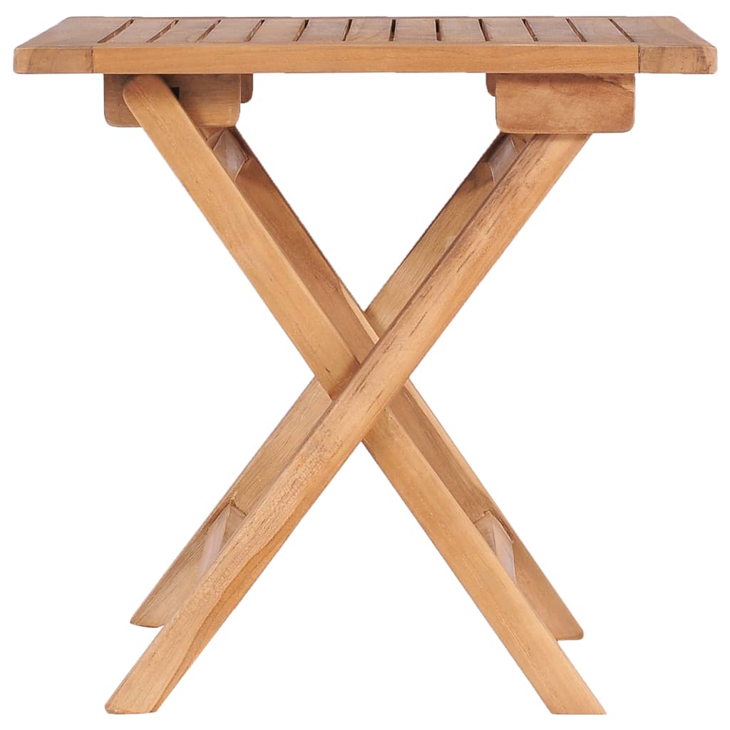 vidaXL Tuintafel inklapbaar 45 cm massief teakhout