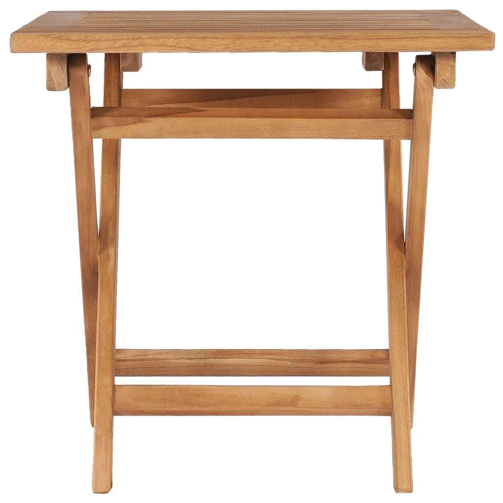 vidaXL Tuintafel inklapbaar 45 cm massief teakhout