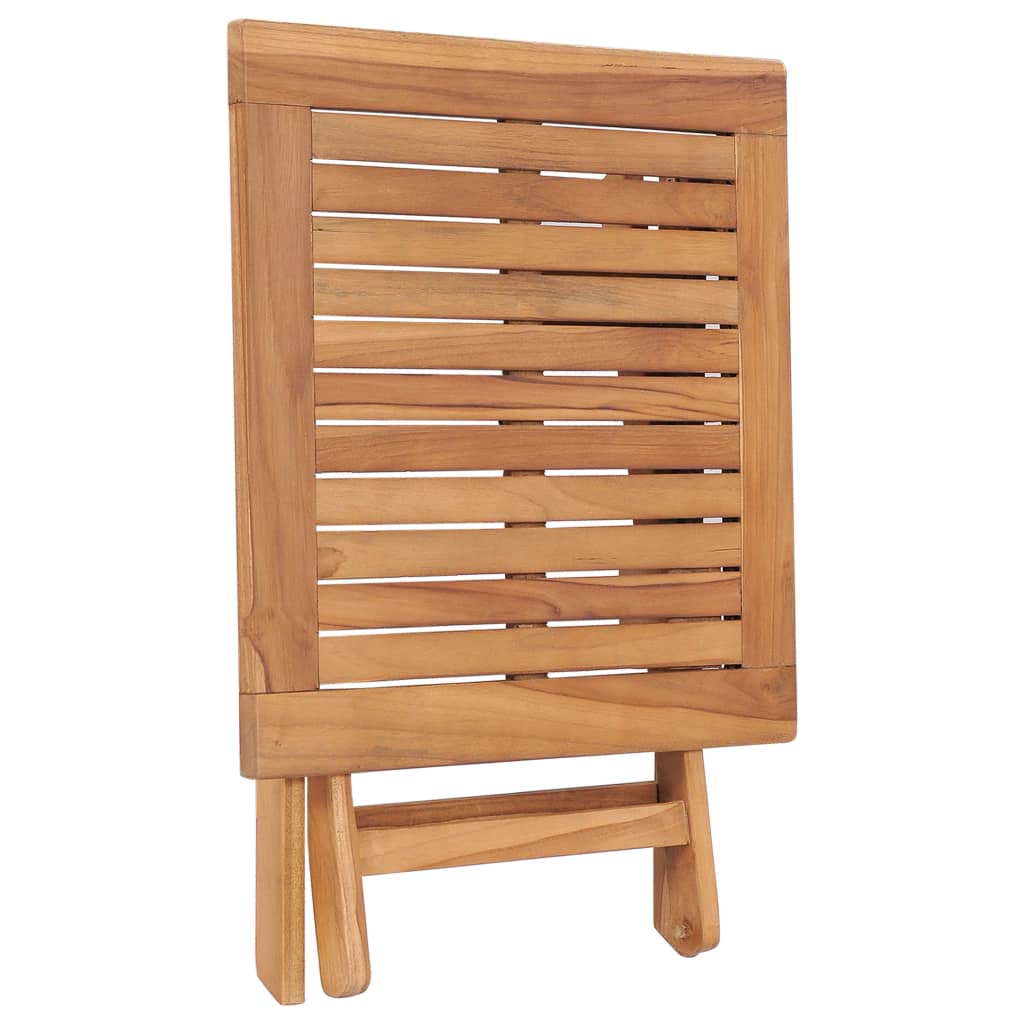 vidaXL Tuintafel inklapbaar 45 cm massief teakhout