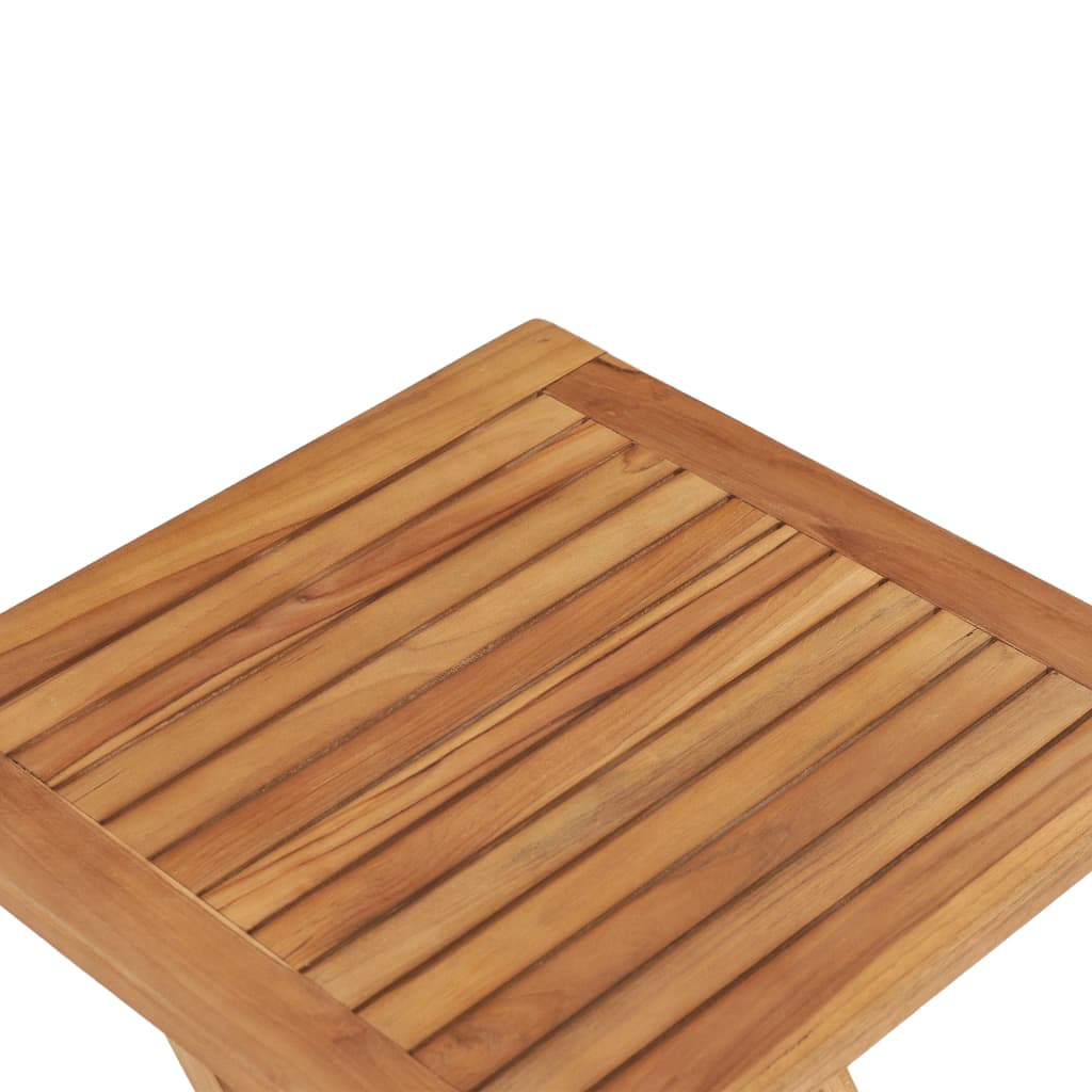 vidaXL Tuintafel inklapbaar 45 cm massief teakhout