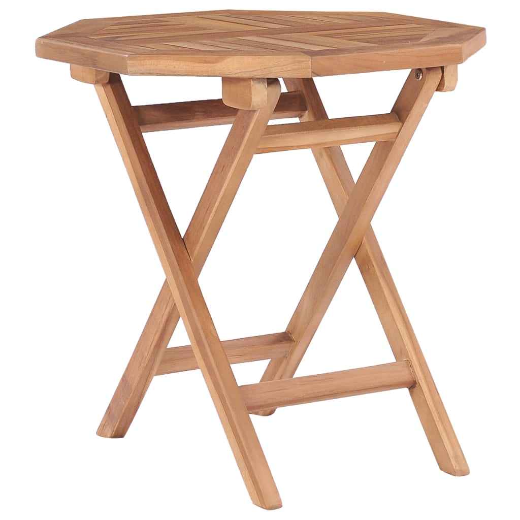 vidaXL Tuintafel inklapbaar 45 cm massief teakhout