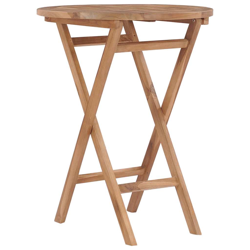 vidaXL Tuintafel inklapbaar 60x60x75 cm massief teakhout