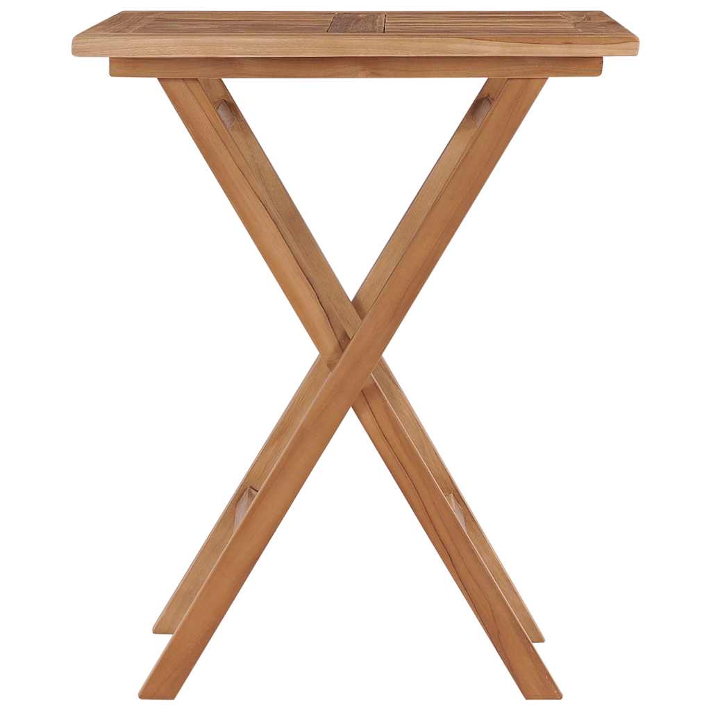 vidaXL Tuintafel inklapbaar 60x60x75 cm massief teakhout