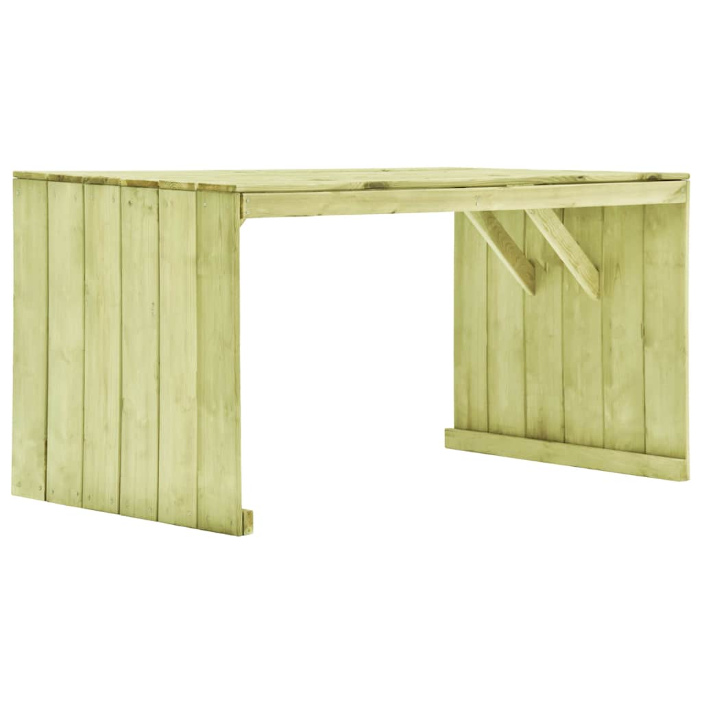 vidaXL Tuintafel 220x101,5x80 cm geïmpregneerd grenenhout