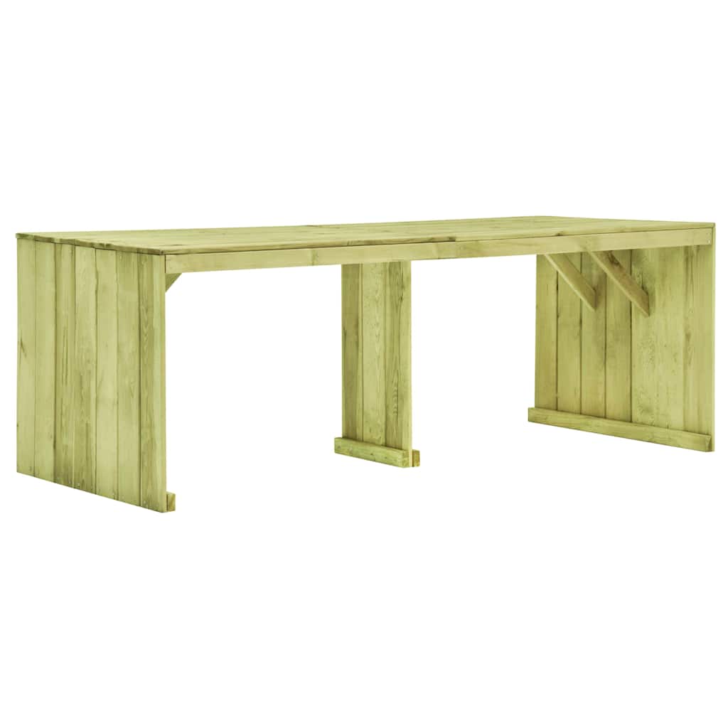 vidaXL Tuintafel 220x101,5x80 cm geïmpregneerd grenenhout