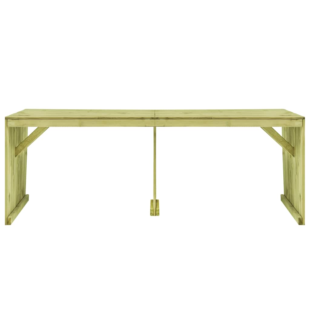 vidaXL Tuintafel 220x101,5x80 cm geïmpregneerd grenenhout