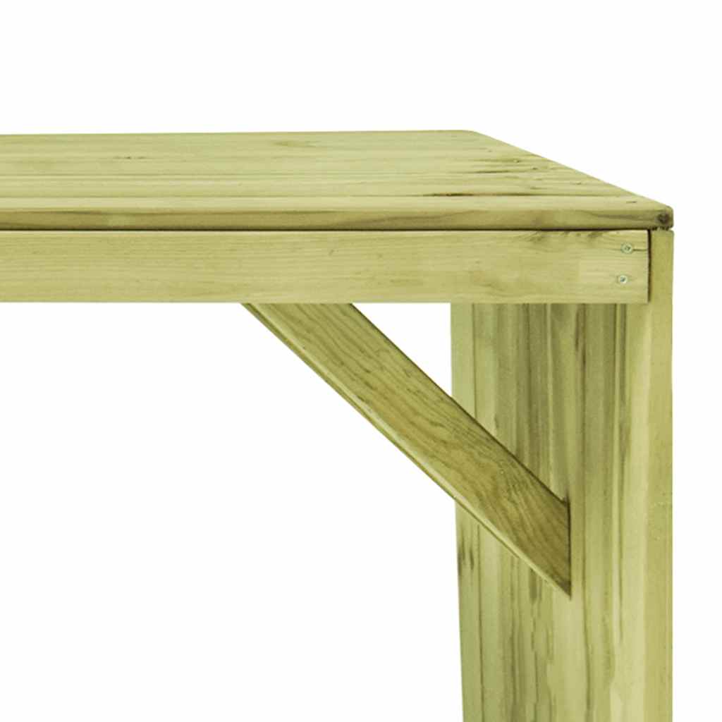vidaXL Tuintafel 220x101,5x80 cm geïmpregneerd grenenhout