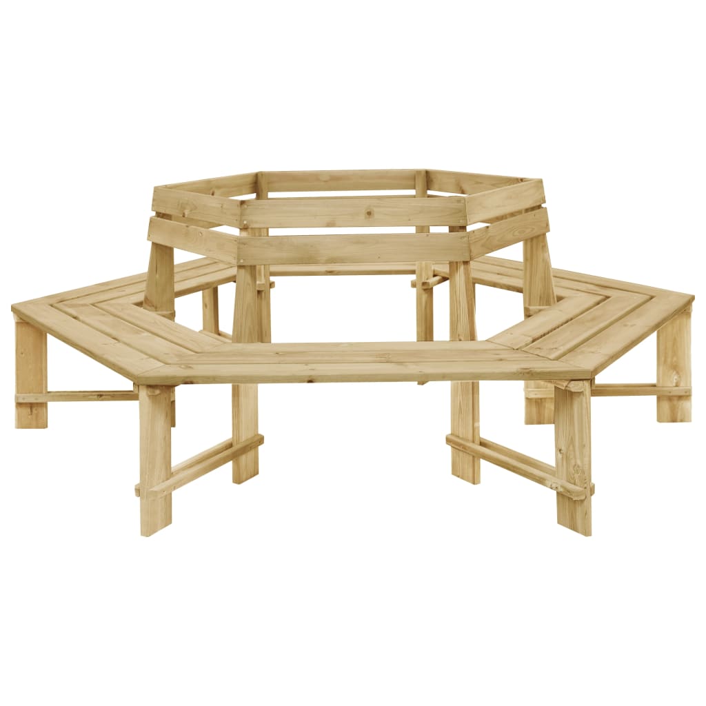 vidaXL Tuinbank 240 cm geïmpregneerd grenenhout - Aashly