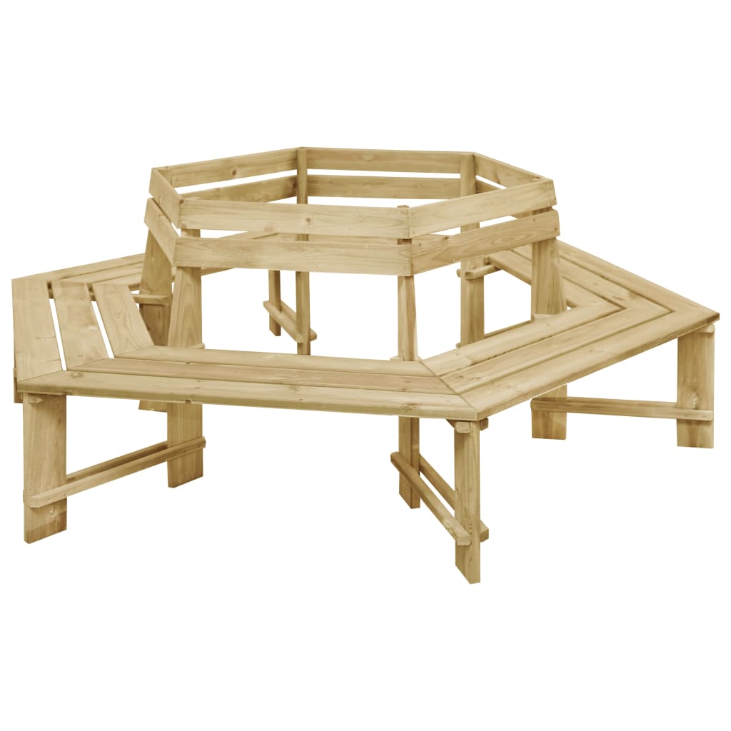 vidaXL Tuinbank 240 cm geïmpregneerd grenenhout - Aashly