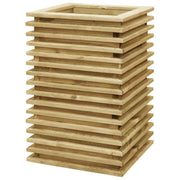 vidaXL Plantenbak verhoogd 50x50x80 cm geïmpregneerd grenenhout
