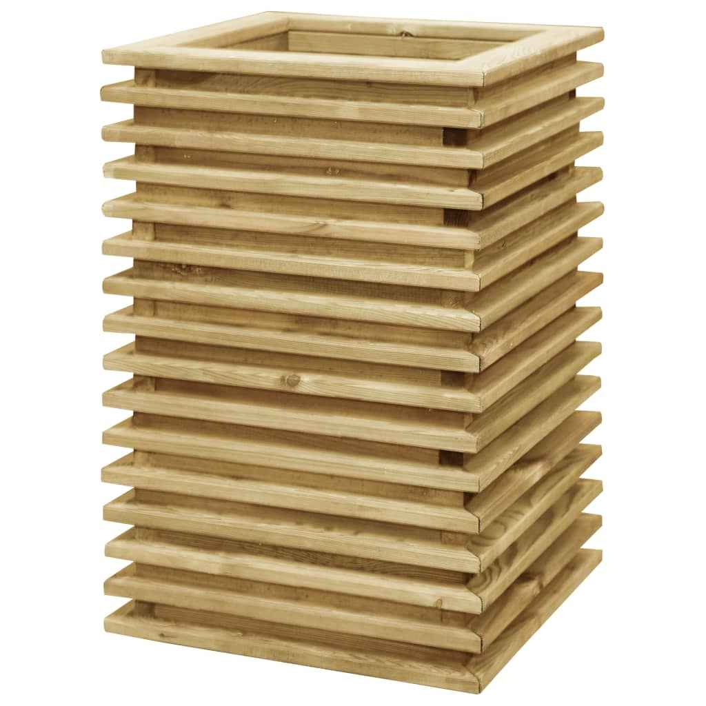 vidaXL Plantenbak verhoogd 50x50x80 cm geïmpregneerd grenenhout