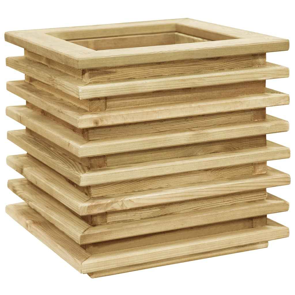 vidaXL Plantenbak verhoogd 50x50x80 cm geïmpregneerd grenenhout