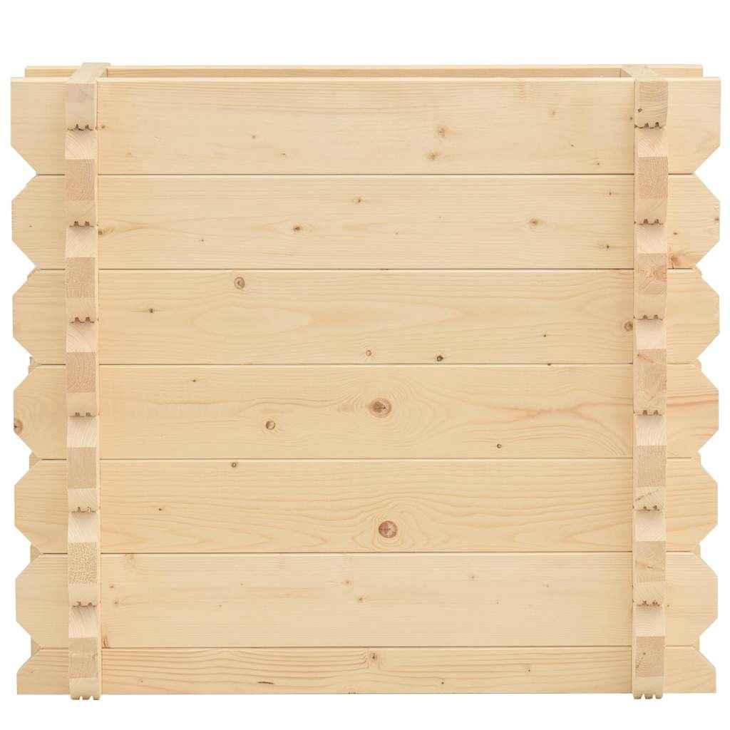 vidaXL Plantenbak verhoogd 42 mm 100x50x87,8 cm massief vurenhout