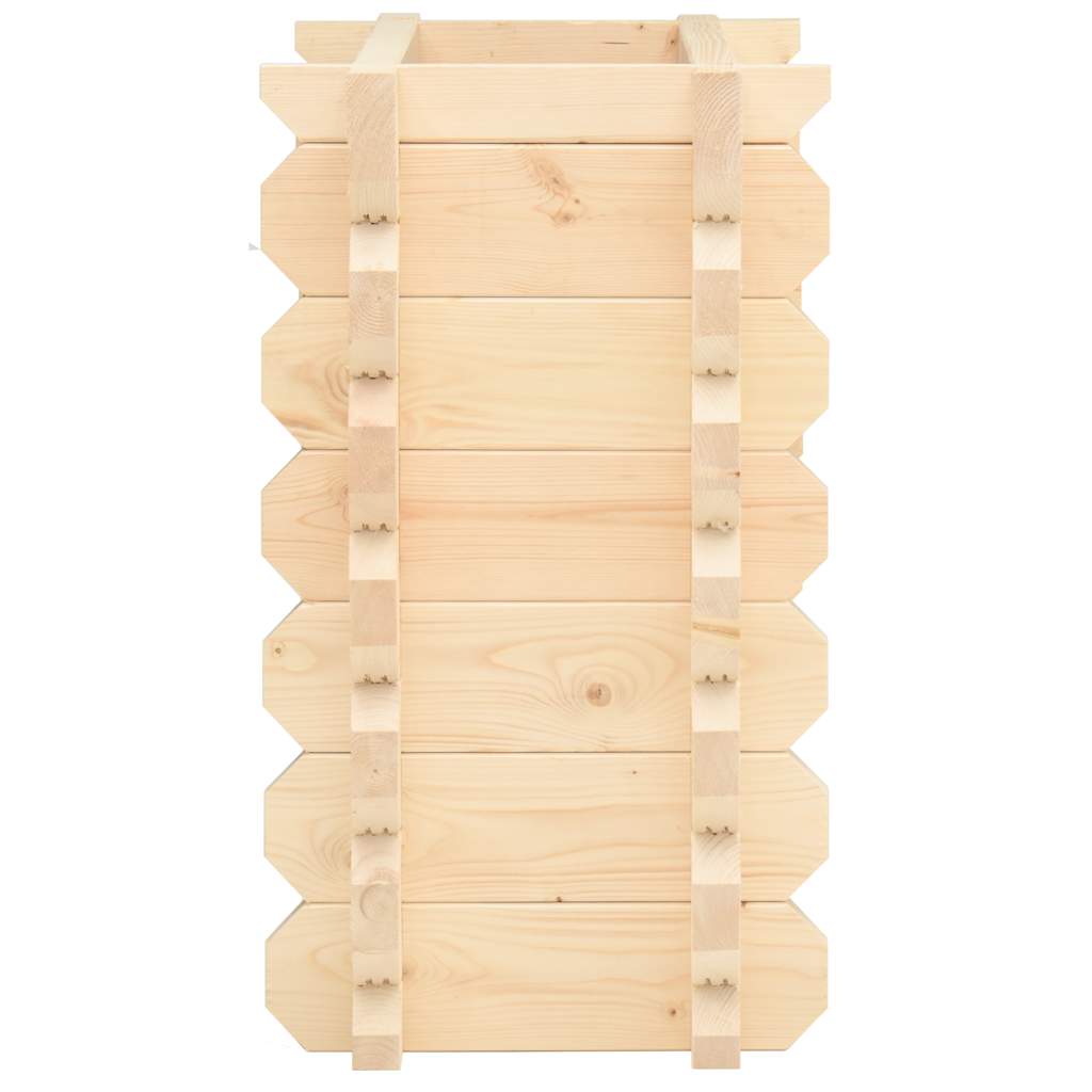 vidaXL Plantenbak verhoogd 42 mm 100x50x87,8 cm massief vurenhout
