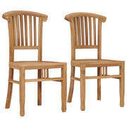 vidaXL Garden Chairs 2 pcs Solid Teak Wood