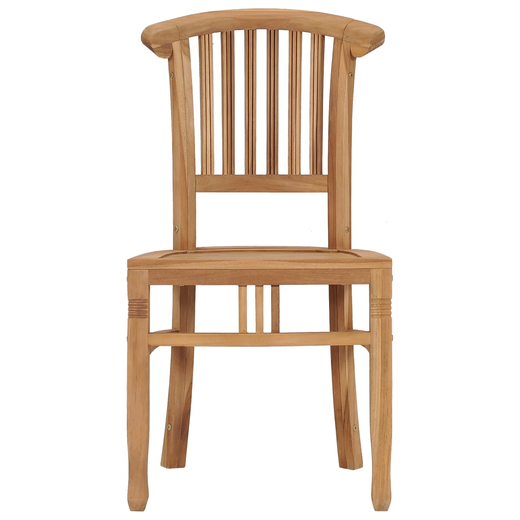 vidaXL Garden Chairs 2 pcs Solid Teak Wood