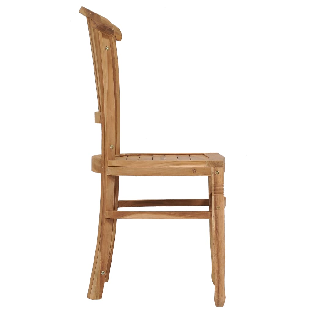 vidaXL Garden Chairs 2 pcs Solid Teak Wood