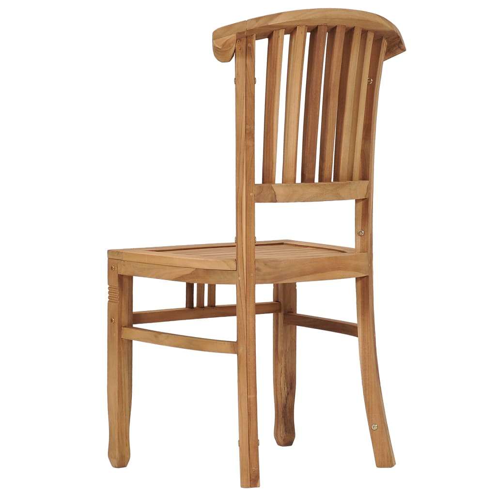 vidaXL Garden Chairs 2 pcs Solid Teak Wood