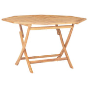 vidaXL Tuintafel inklapbaar 120x120x75 cm massief teakhout