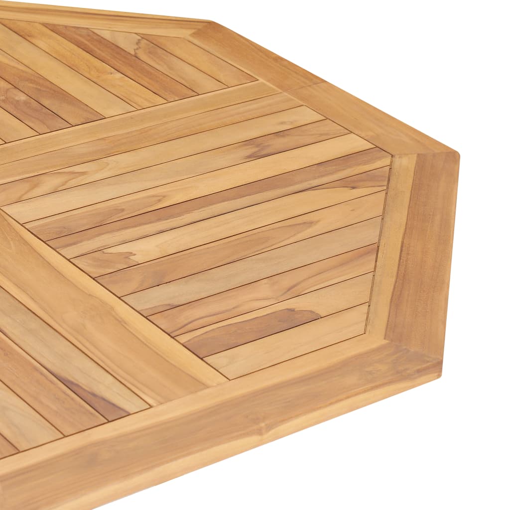 vidaXL Tuintafel inklapbaar 120x120x75 cm massief teakhout
