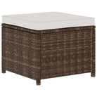 5-delige poly rattan loungeset met stalen frame inclusief levering - Bruin - Tuinsets