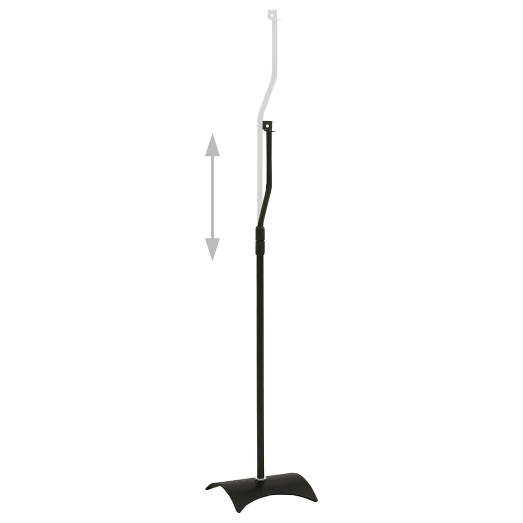vidaXL Speakerstandaards 2 st universeel zwart