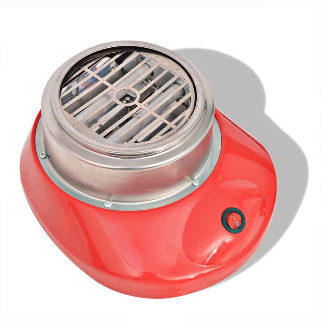 vidaXL Suikerspinmachine 480 W wit