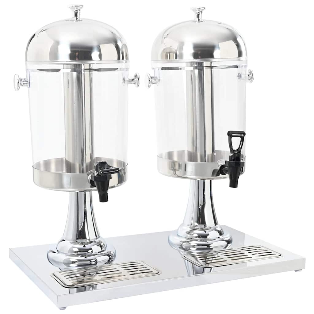 vidaXL Sapdispenser roestvrij staal 8 L