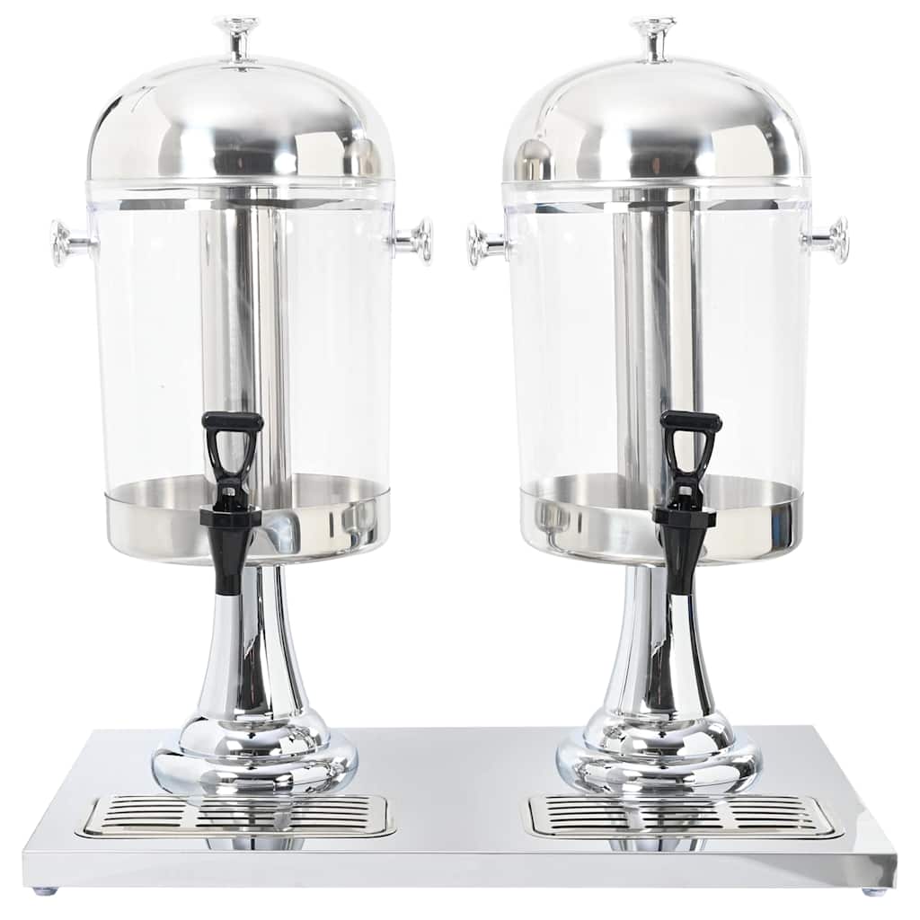 vidaXL Sapdispenser roestvrij staal 8 L