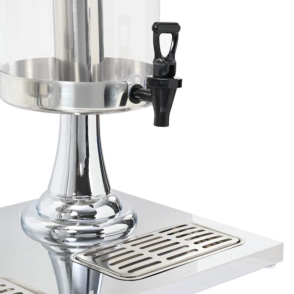 vidaXL Sapdispenser roestvrij staal 8 L