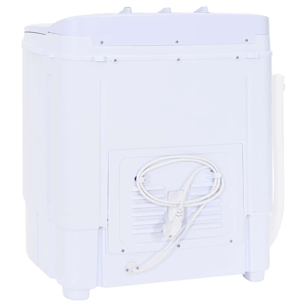 vidaXL Mini wasmachine met dubbele trommel 5,6 kg