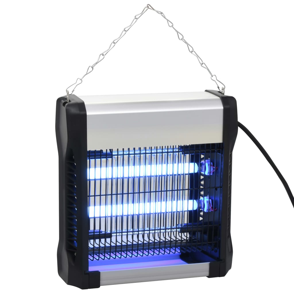 vidaXL Vliegendoder 40 W aluminium ABS zwart