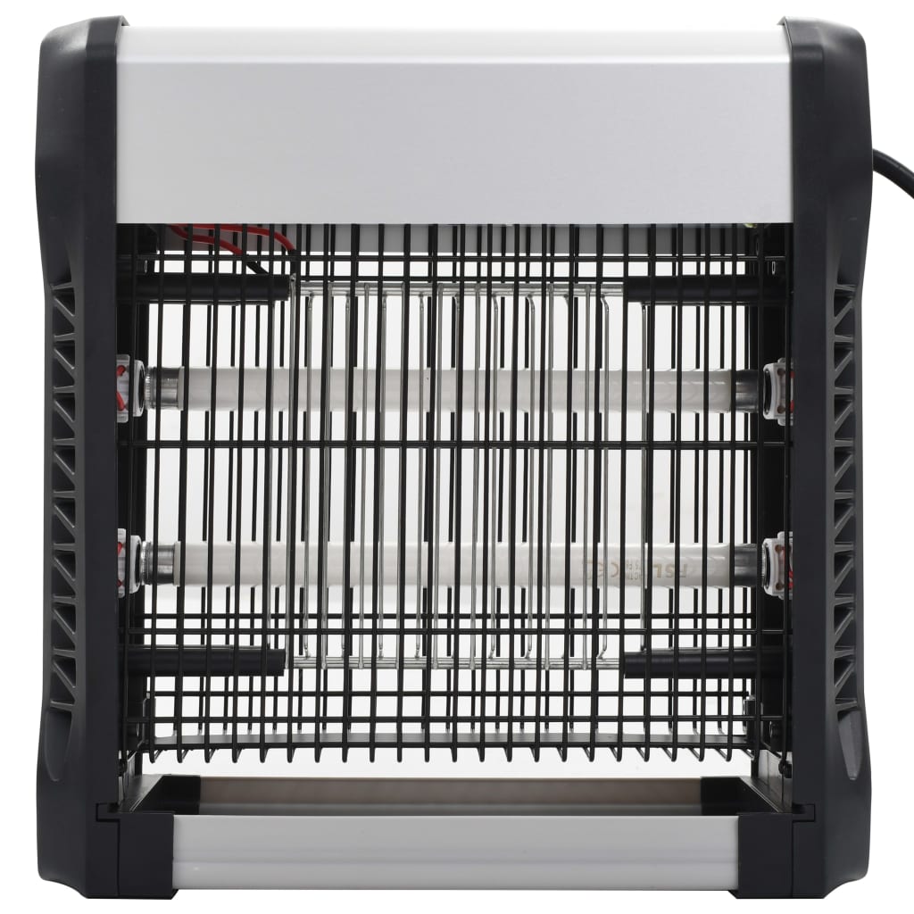 vidaXL Vliegendoder 40 W aluminium ABS zwart