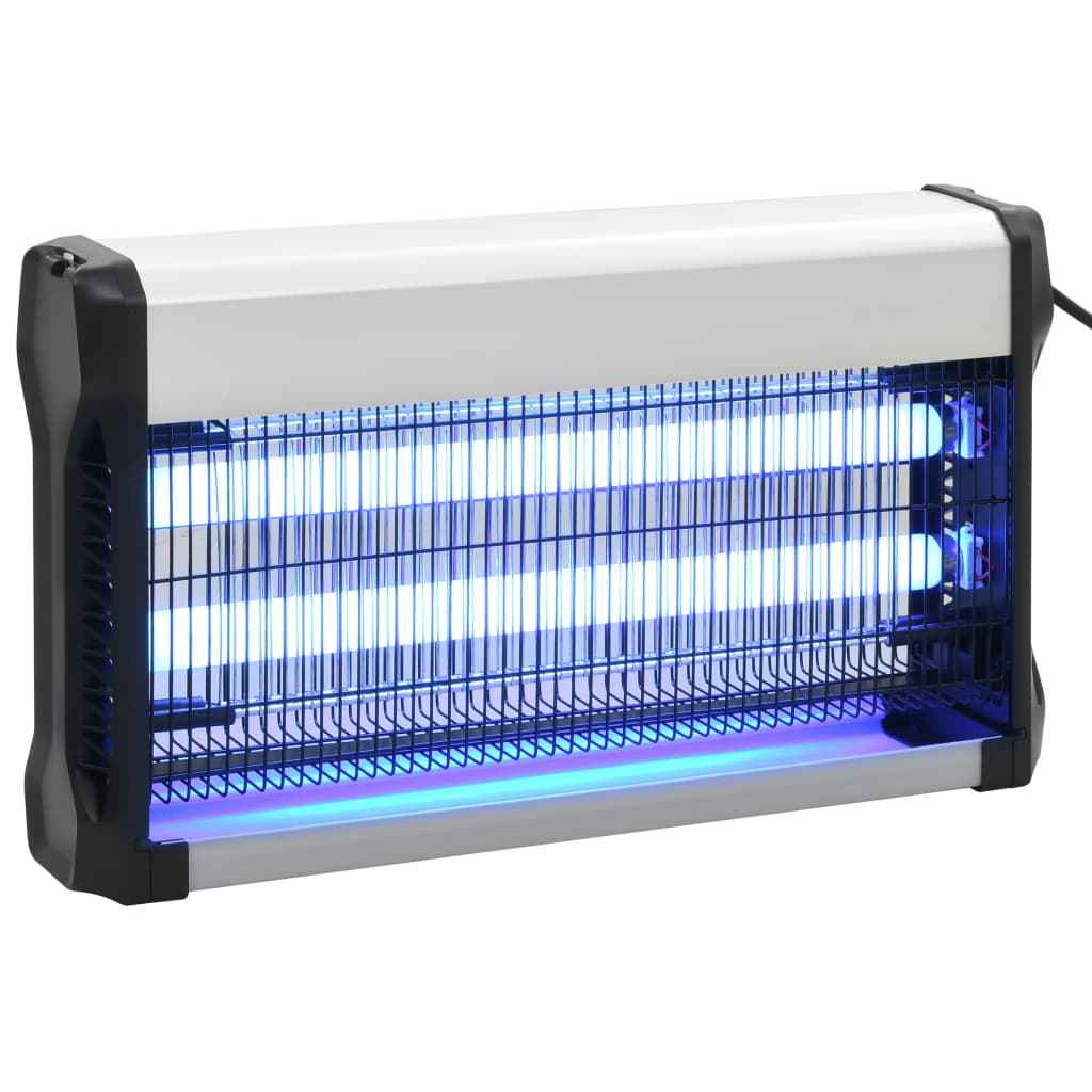 vidaXL Vliegendoder 40 W aluminium ABS zwart