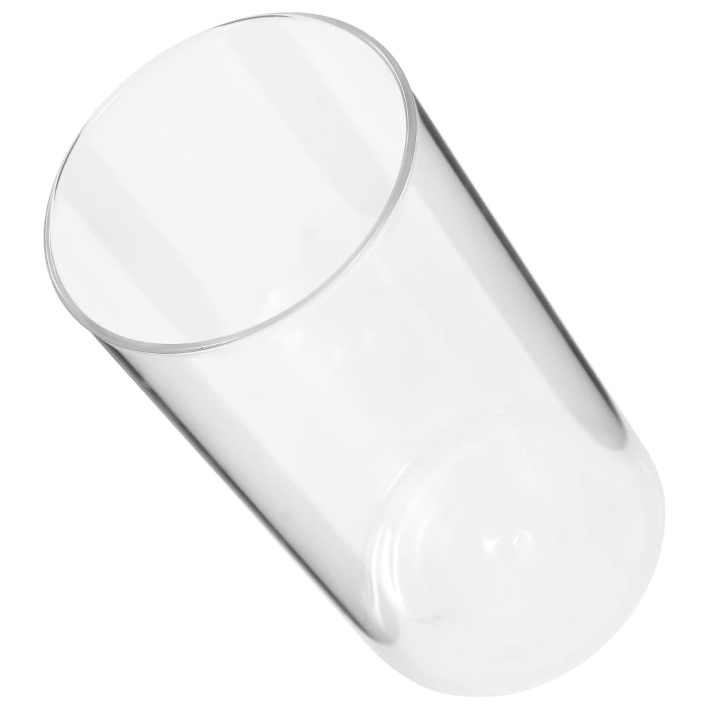 vidaXL Opbergpotten met kurken deksel 6 st 1100 ml glas - Aashly