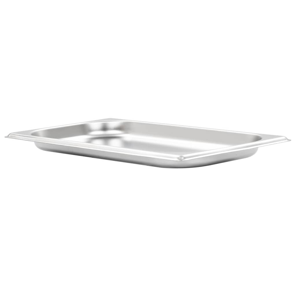 vidaXL Gastronormbakken 4 st GN 1/3 150 mm roestvrij staal